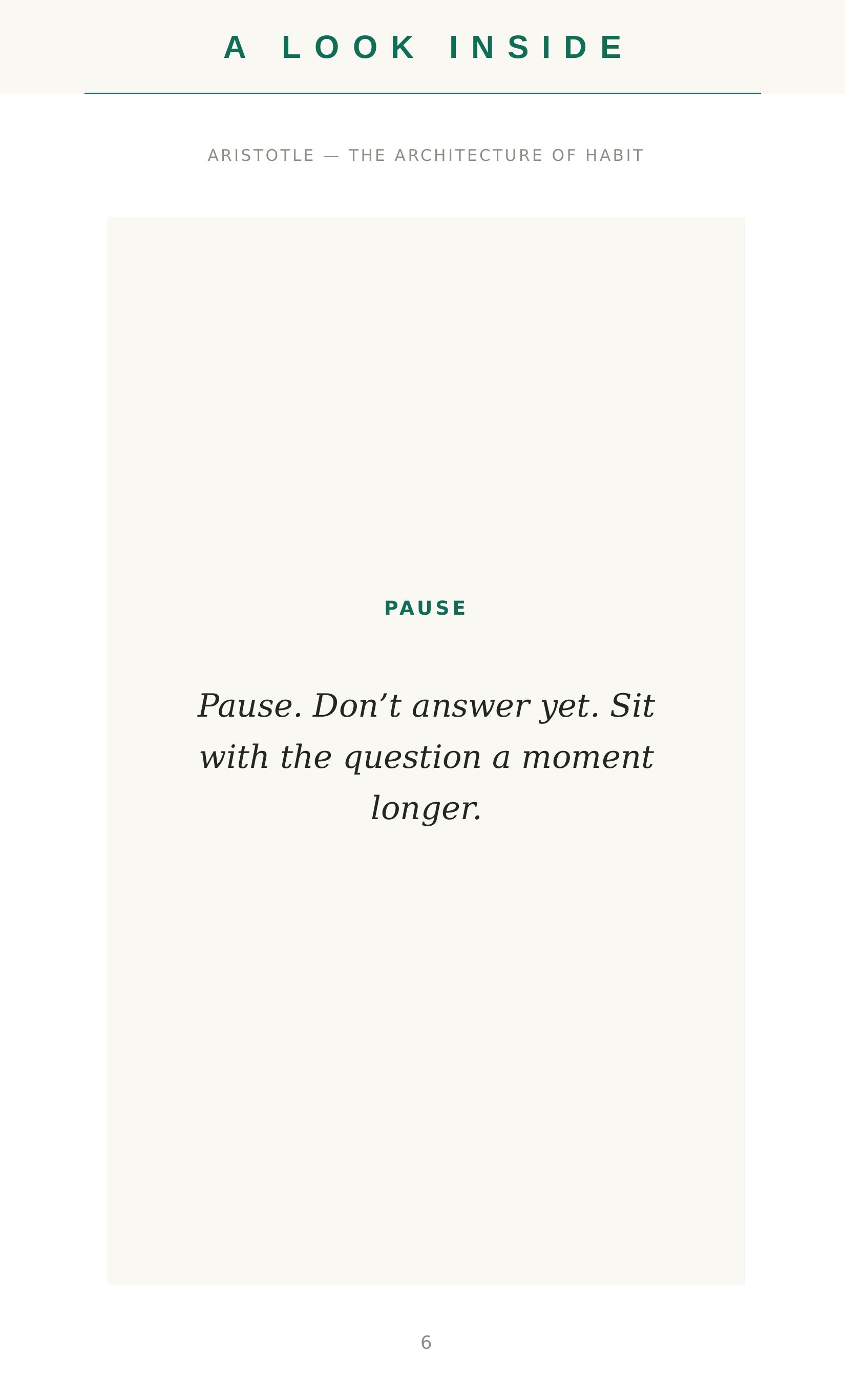 A look inside — sample page