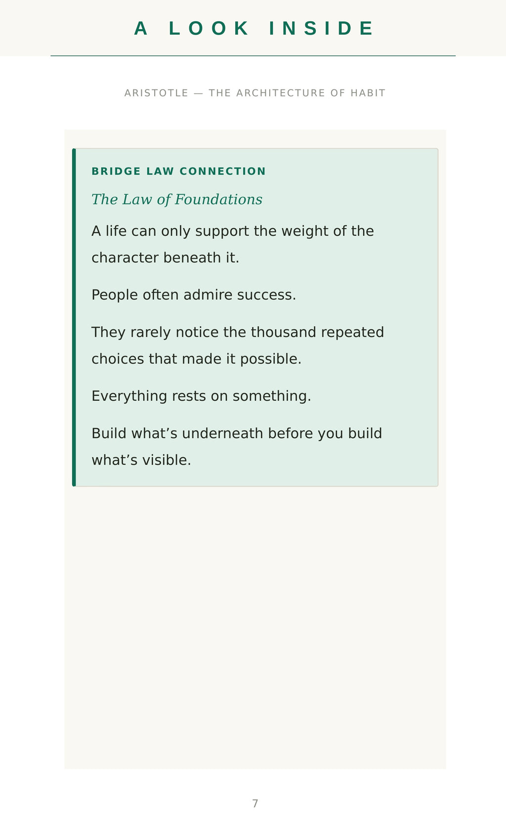 A look inside — sample page