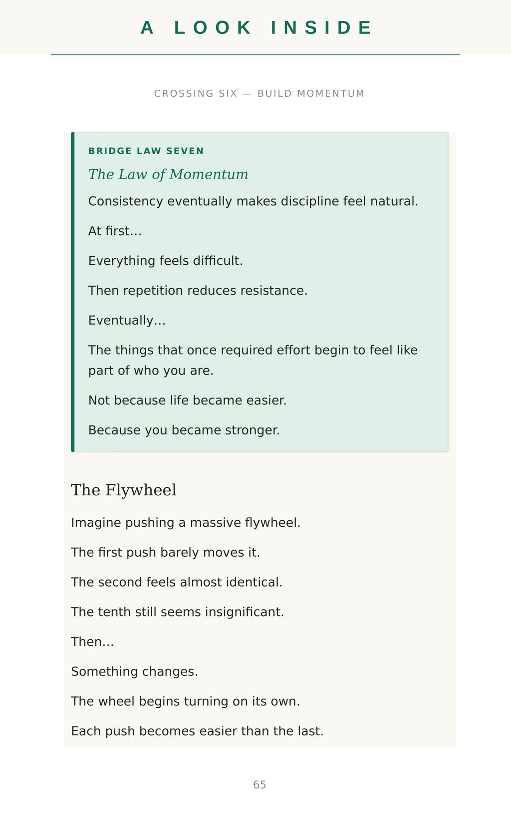 A look inside — sample page