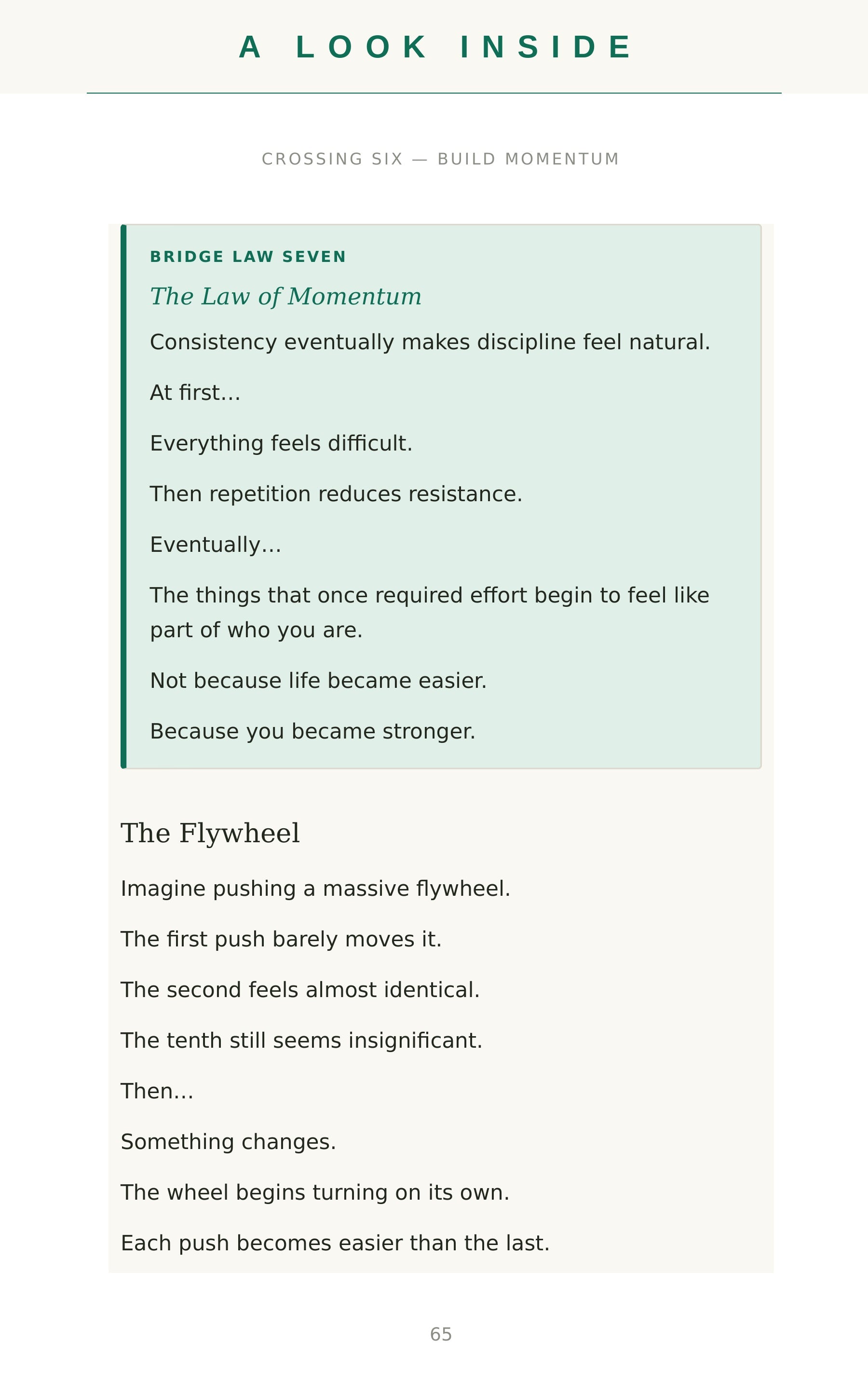 A look inside — sample page