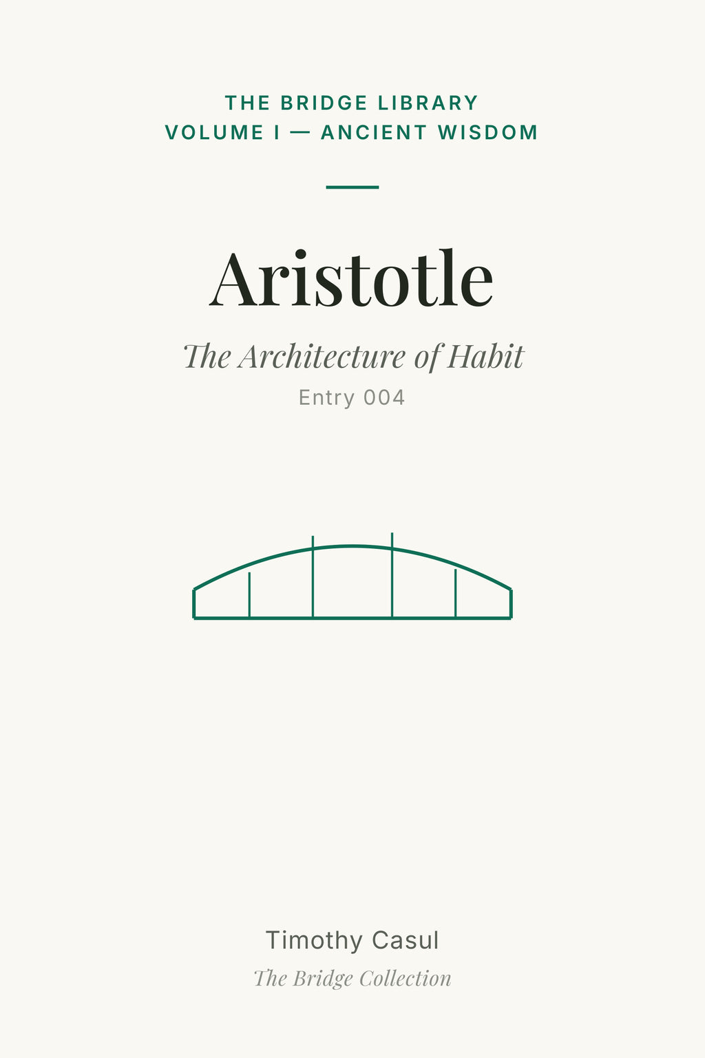 The Bridge Library: Aristotle pamphlet cover