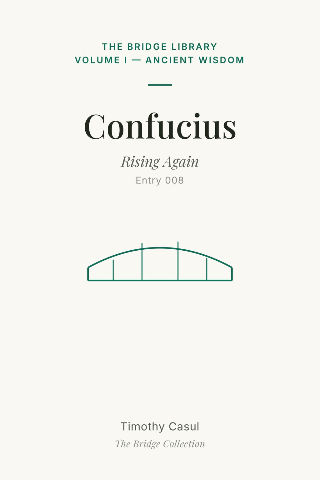 The Bridge Library: Confucius pamphlet cover