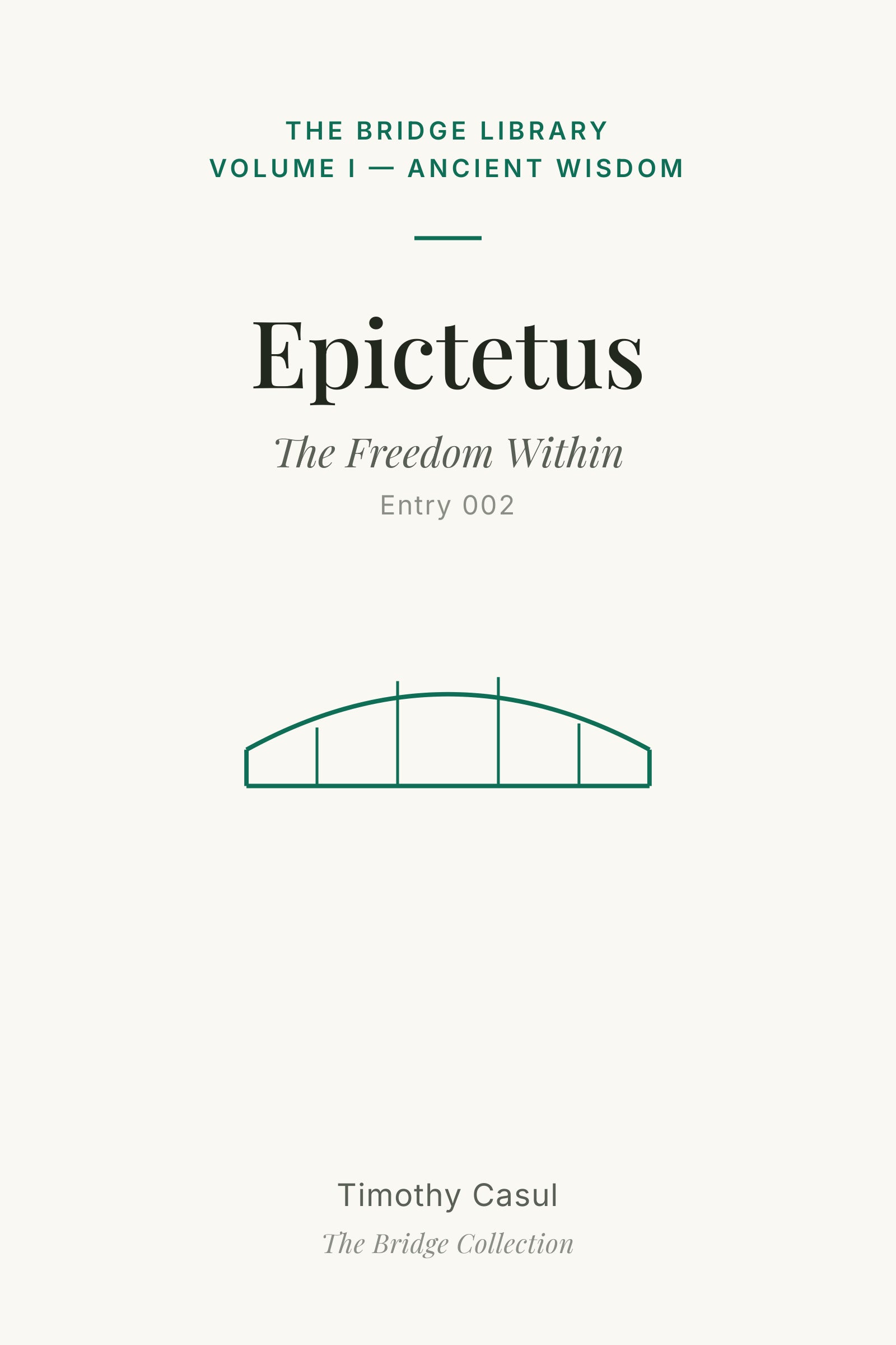 The Bridge Library: Epictetus pamphlet cover