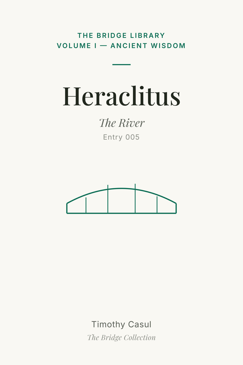 The Bridge Library: Heraclitus pamphlet cover