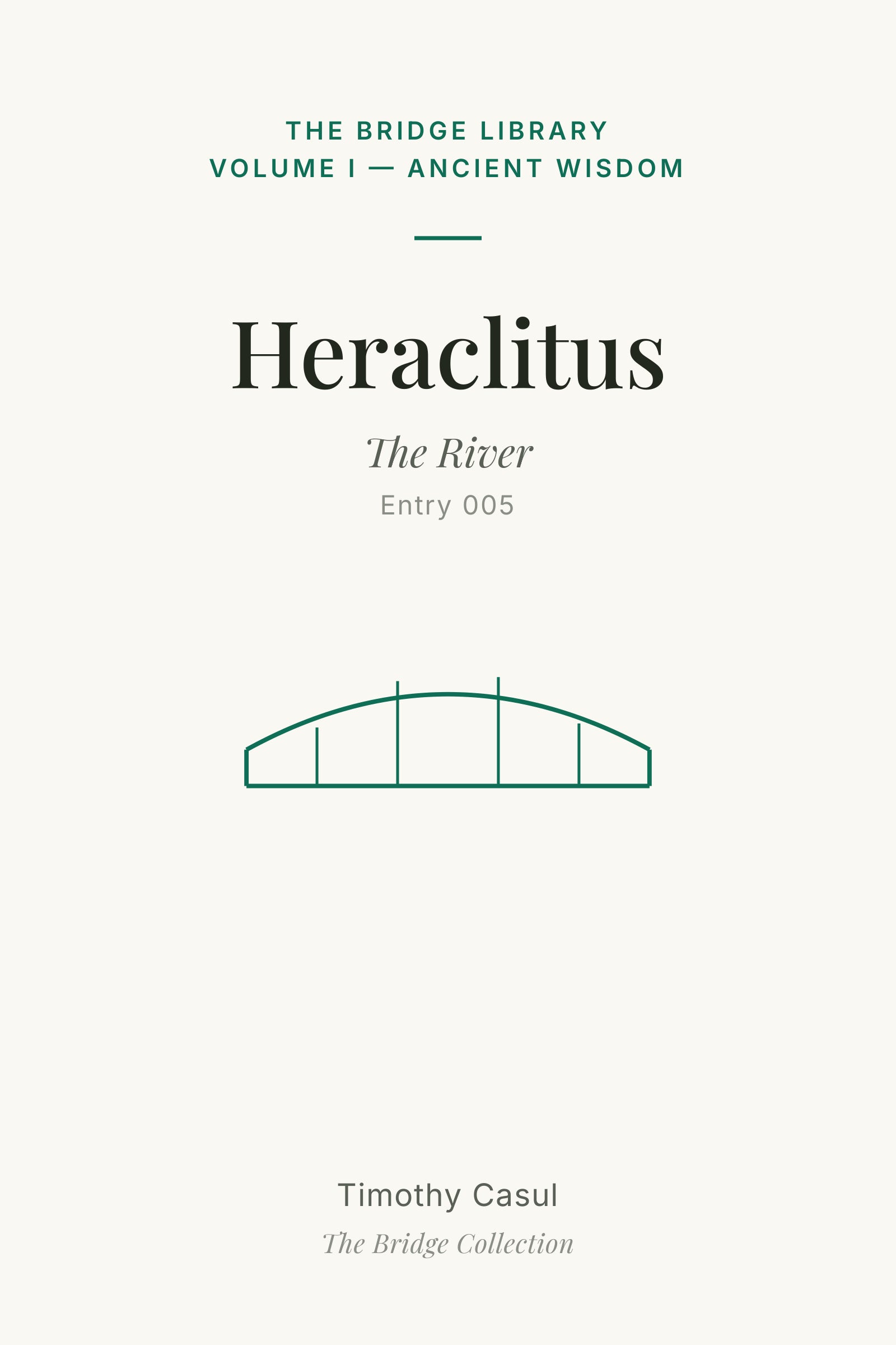 The Bridge Library: Heraclitus pamphlet cover