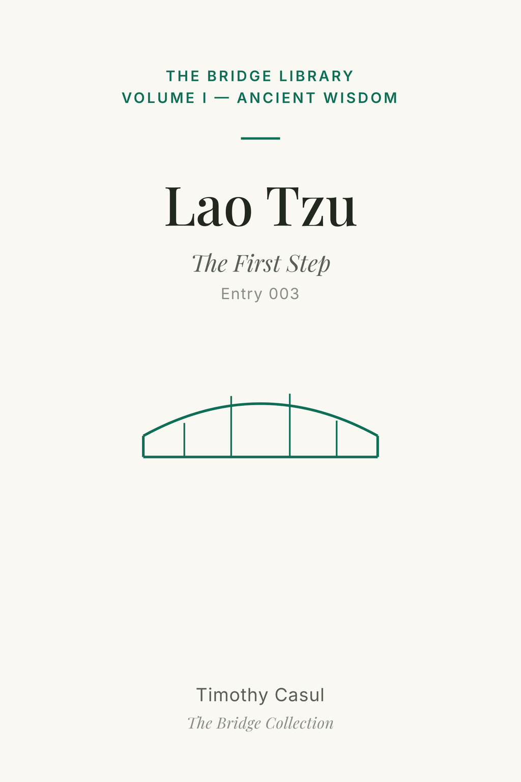 The Bridge Library: Lao Tzu pamphlet cover