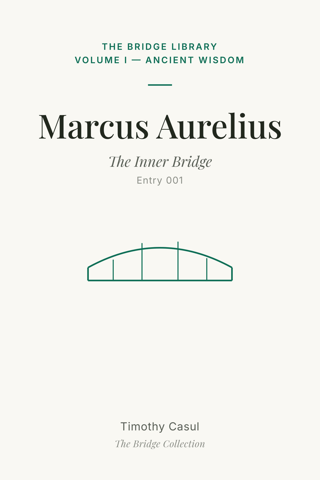 The Bridge Library: Marcus Aurelius pamphlet cover