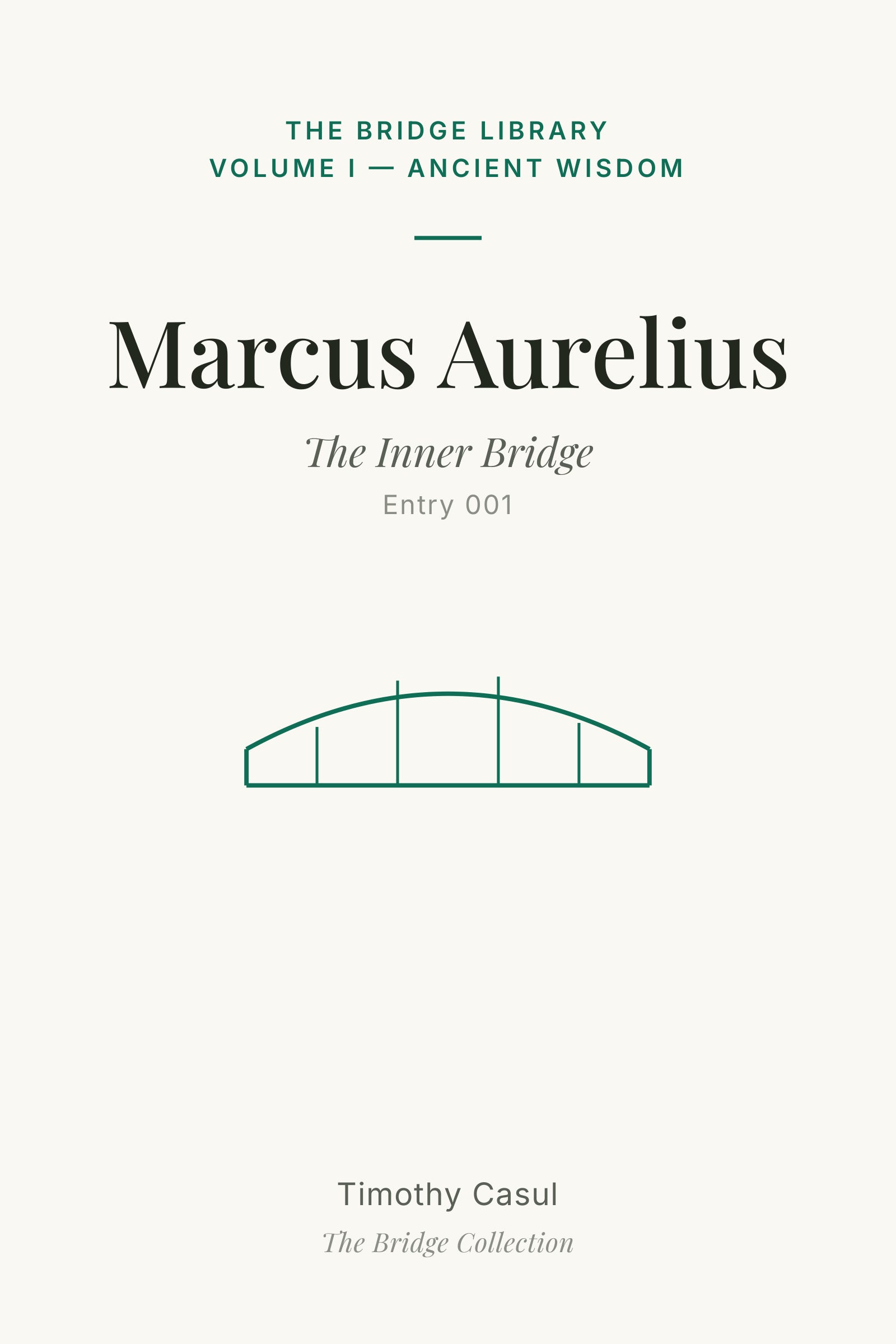 The Bridge Library: Marcus Aurelius pamphlet cover