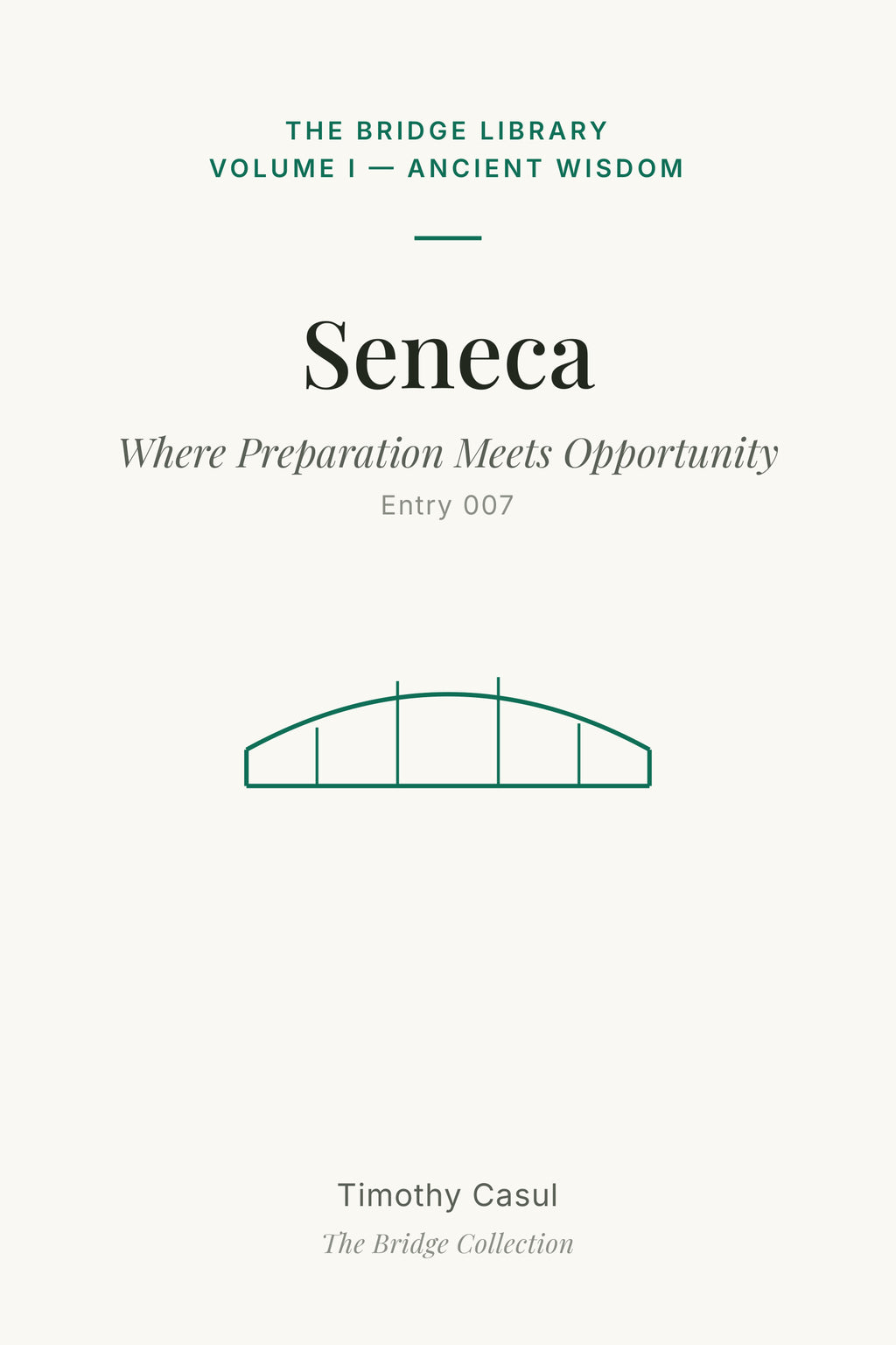 The Bridge Library: Seneca pamphlet cover