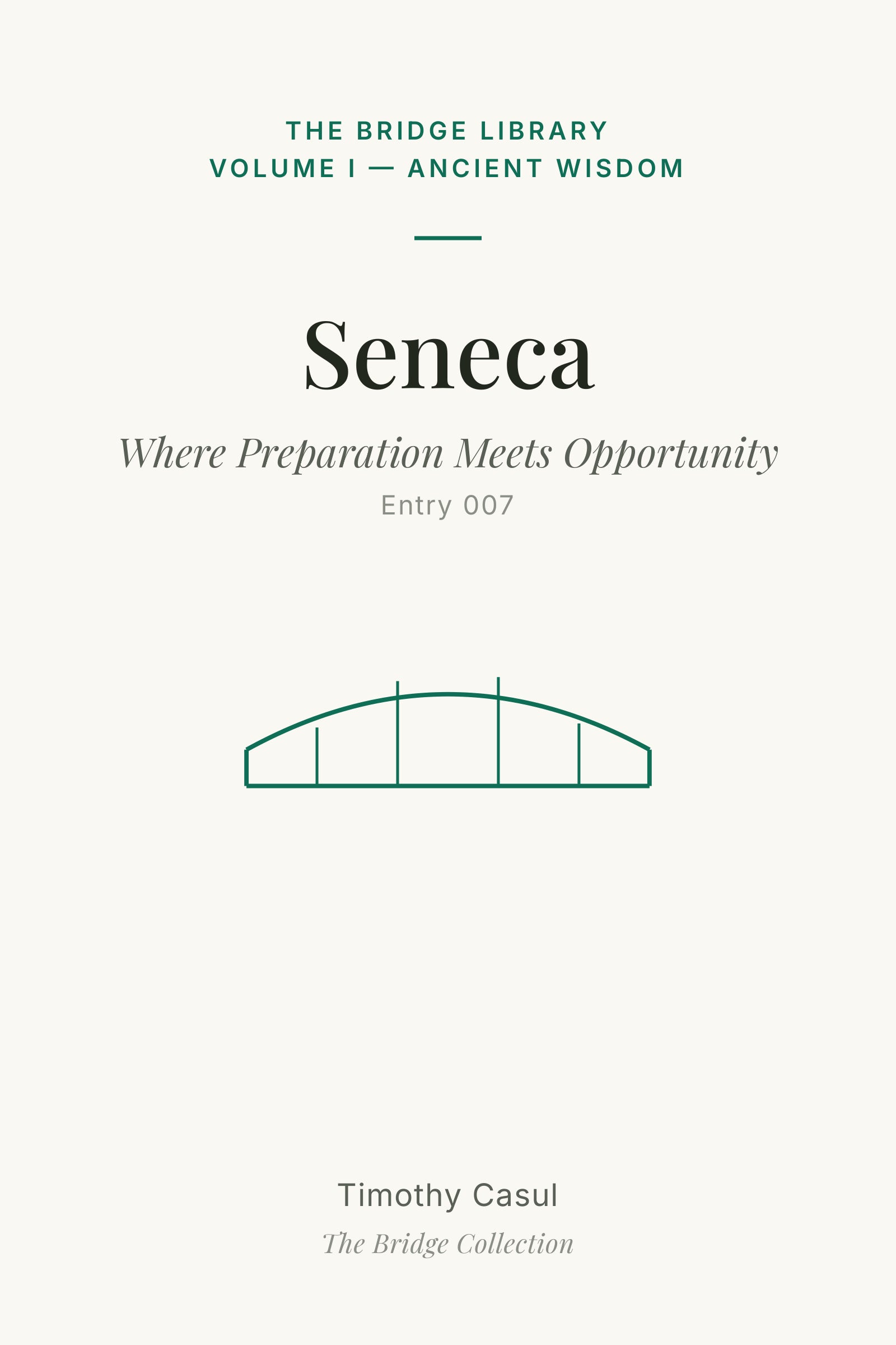 The Bridge Library: Seneca pamphlet cover