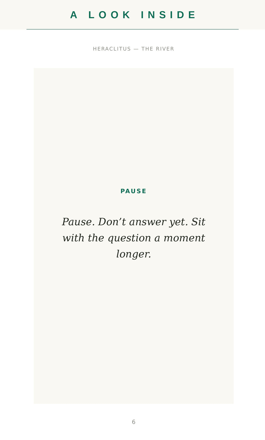 A look inside — sample page