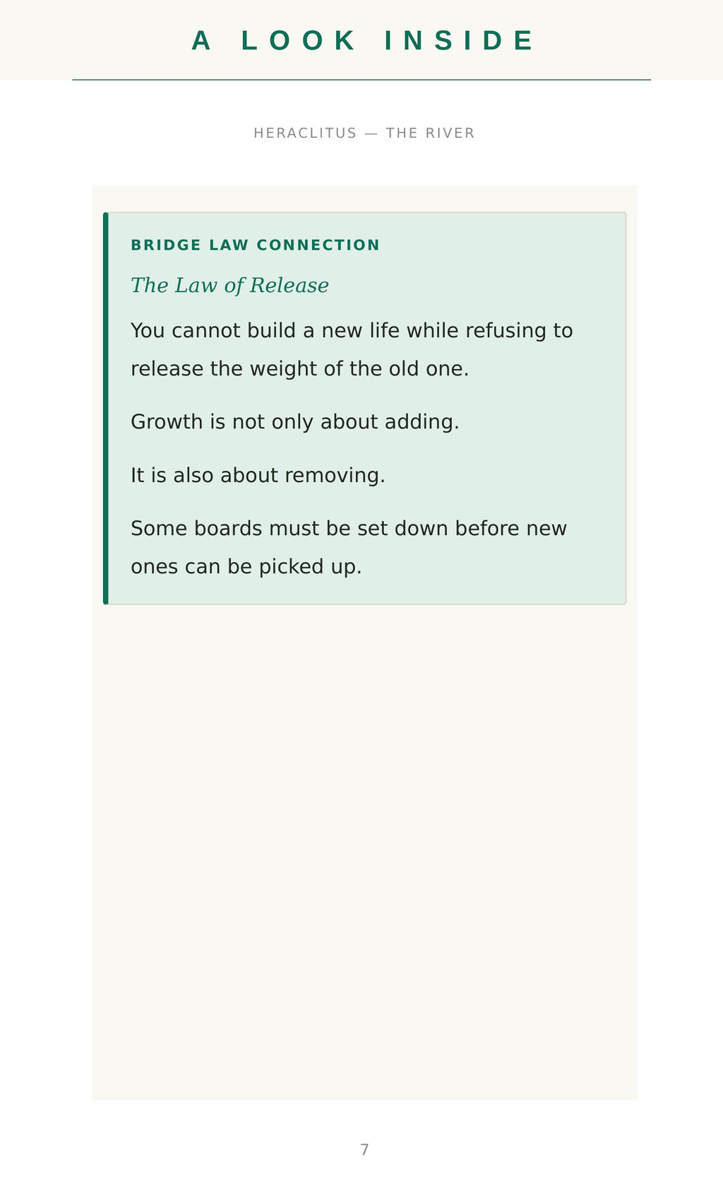 A look inside — sample page