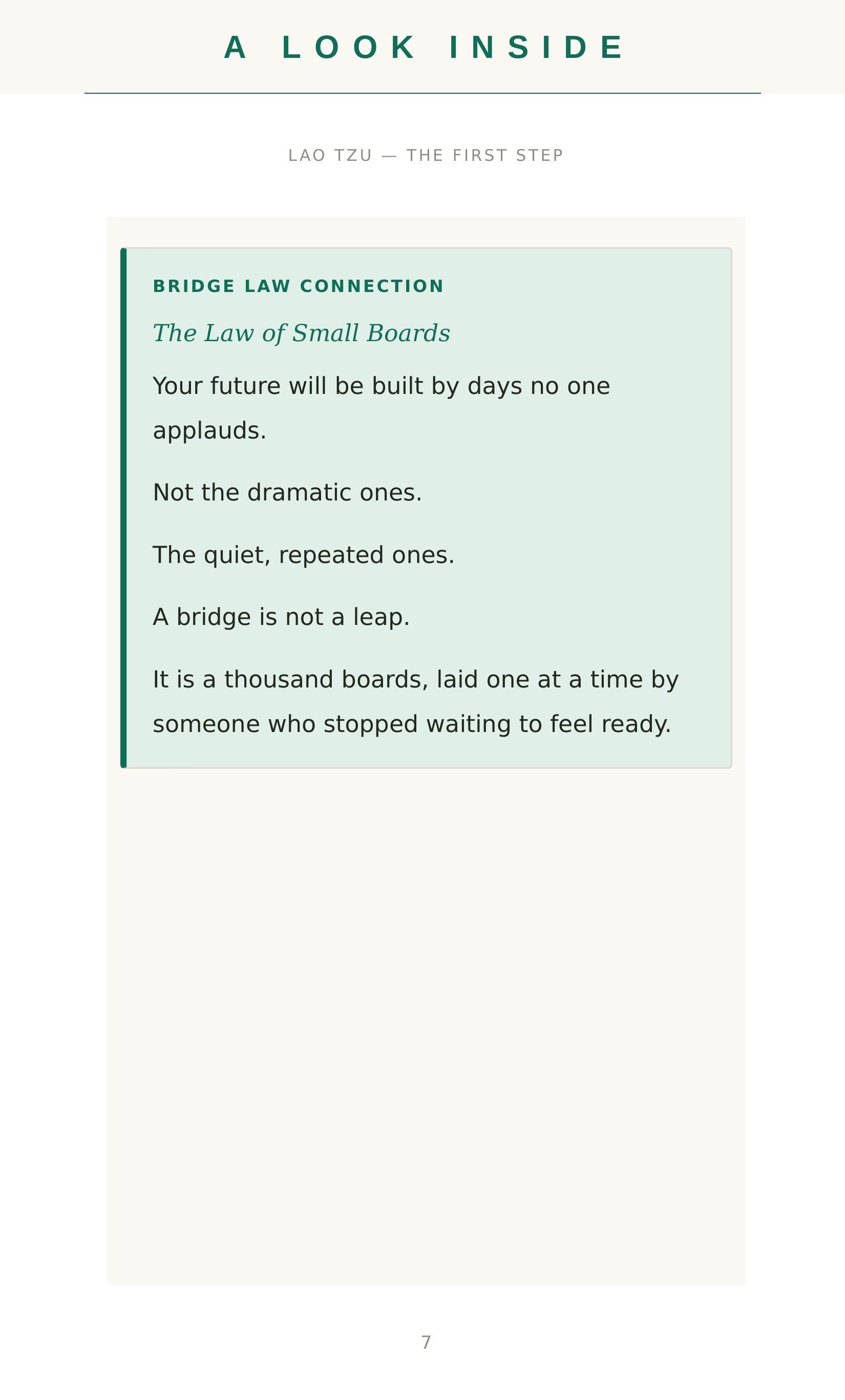 A look inside — sample page